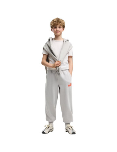 Spodnie dla dzieci puma ess logo lab relaxed szare 694675 63