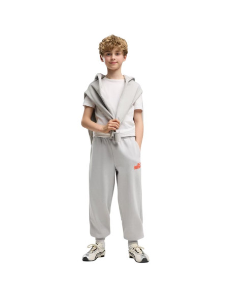 Spodnie dla dzieci puma ess logo lab relaxed szare 694675 63