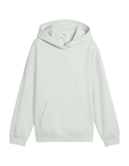 Bluza dla dzieci puma ess centered cat logo relaxed hoodie miętowa 692973 29