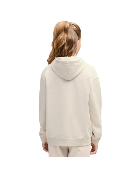 Bluza dla dzieci puma ess centered cat logo relaxed hoodie beżowa 692973 82