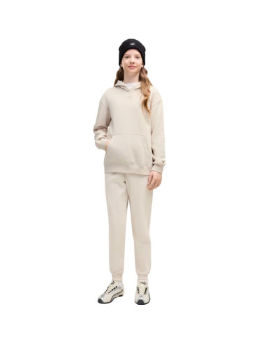 Bluza dla dzieci puma ess centered cat logo relaxed hoodie beżowa 692973 82
