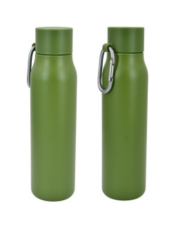 Butelka termiczna 550ml z karabińczykiem zielona stamina 2