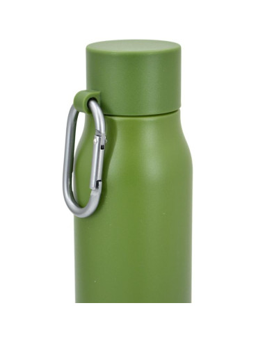 Butelka termiczna 550ml z karabińczykiem zielona stamina