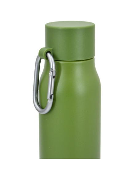 Butelka termiczna 550ml z karabińczykiem zielona stamina