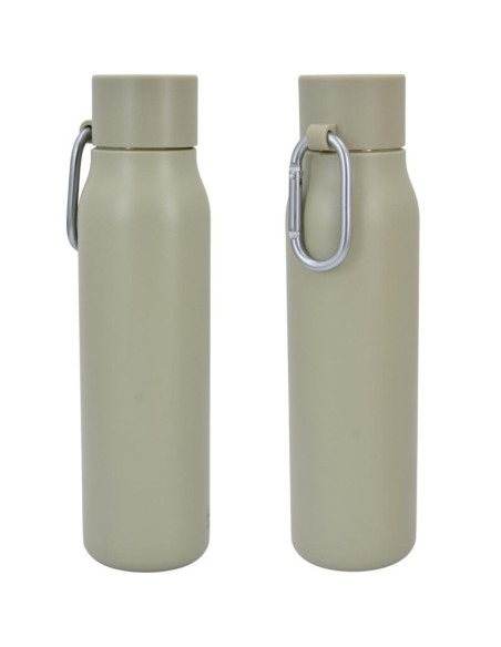 Butelka termiczna 550ml z karabińczykiem beżowa stamina