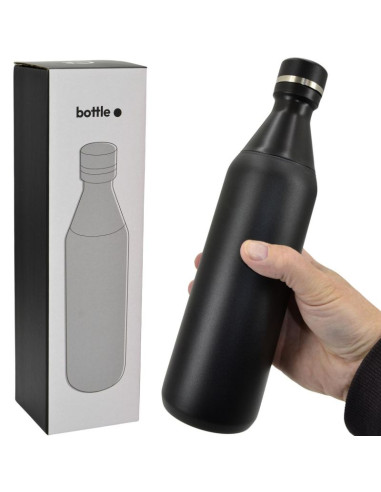 Butelka termiczna 550ml czarna stamina
