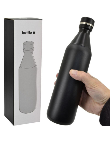 Butelka termiczna 550ml czarna stamina