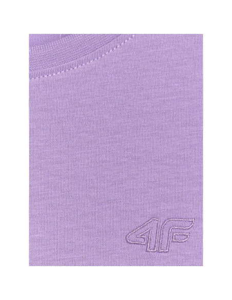 T-shirt regular gładki dziewczęcy 4f 4fjraw25ttshf3233-51s