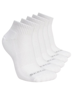 Skechers 5pk unisex 1/2 terry qtr crew s602095-100 białe 39-42
