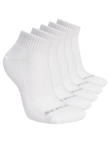 Skechers 5pk unisex 1/2 terry qtr crew s602095-100 białe 39-42