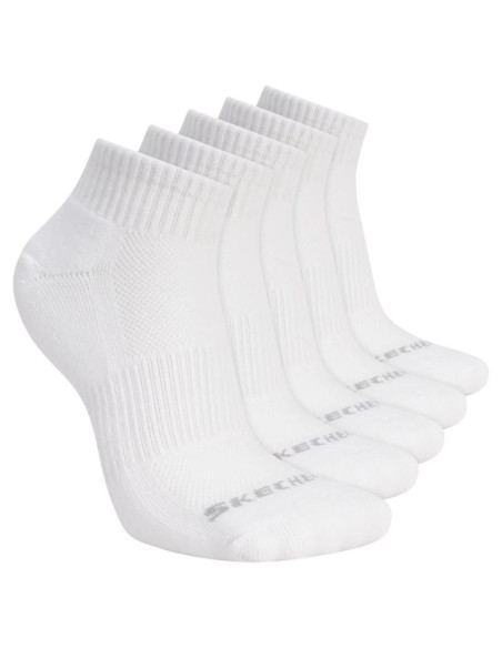 Skechers 5pk unisex 1/2 terry qtr crew s602095-100 białe 39-42