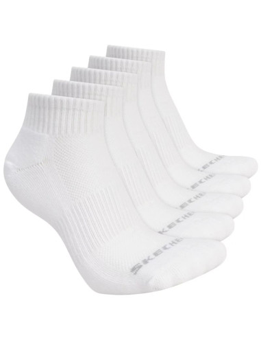 Skechers 5pk unisex 1/2 terry qtr crew s602095-100 białe 39-42