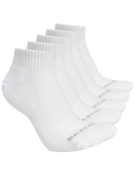 Skechers 5pk unisex 1/2 terry qtr crew s602095-100 białe 39-42