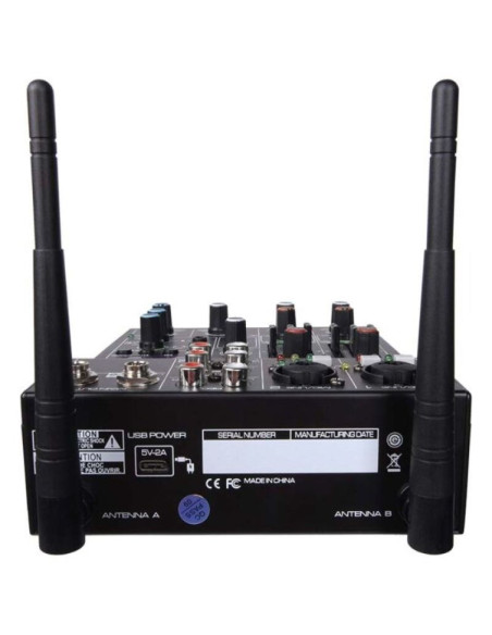Dna mixmic 2 - zestaw (mikser audio usb + 2 mikrofony bezprzewodowe)