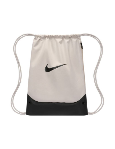 Worek na buty nike brasilia jasnoszaro-czarny ib4409 072