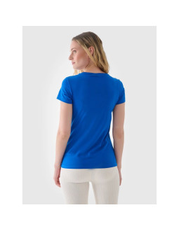 T-shirt slim gładki damski 4f nosh4tsd001b-36s 2
