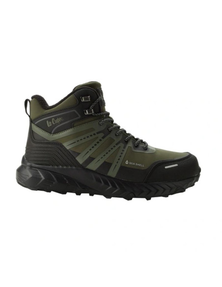 Lee cooper buty męskie zimowe trekkingowe ocieplane wodoodporne zielone