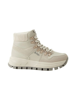 Lee cooper buty zimowe sportowe damskie jasnoszare botki ocieplane