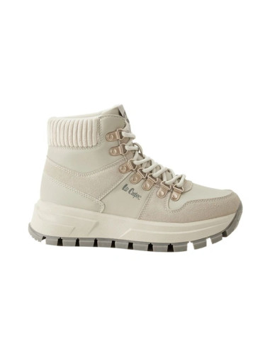 Lee cooper buty zimowe sportowe damskie jasnoszare botki ocieplane