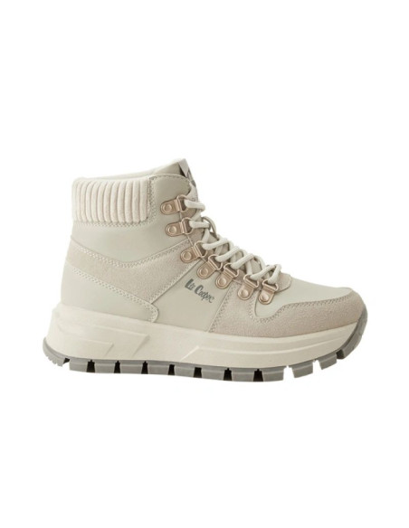 Lee cooper buty zimowe sportowe damskie jasnoszare botki ocieplane