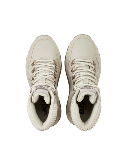 Lee cooper buty zimowe sportowe damskie jasnoszare botki ocieplane