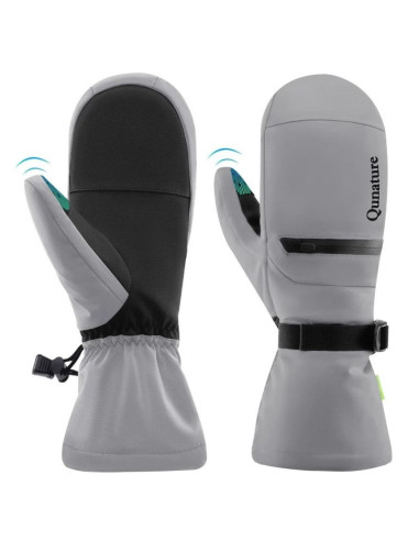 Qunature rękawiczki narciarskie 014-s345 szare xl