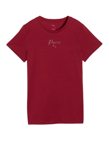 Koszulka damska puma ess script tee czerwona 691760 23