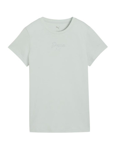 Koszulka damska puma ess script tee miętowa 691760 29