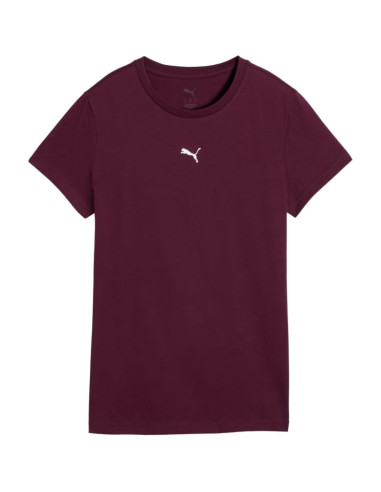 Koszulka damska puma ess centered cat logo tee burgundowa 692916 24