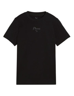 Koszulka dla dzieci puma ess script tee czarna 692542 01