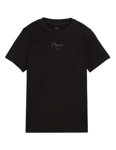 Koszulka dla dzieci puma ess script tee czarna 692542 01