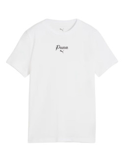 Koszulka dla dzieci puma ess script tee biała 692542 02 2