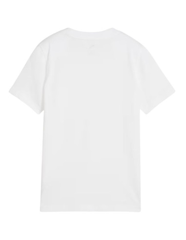 Koszulka dla dzieci puma ess script tee biała 692542 02