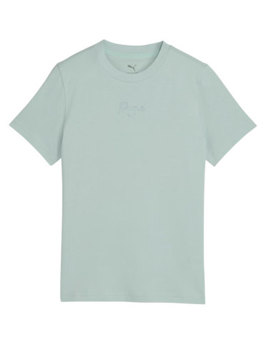 Koszulka dla dzieci puma ess script tee miętowa 692542 29