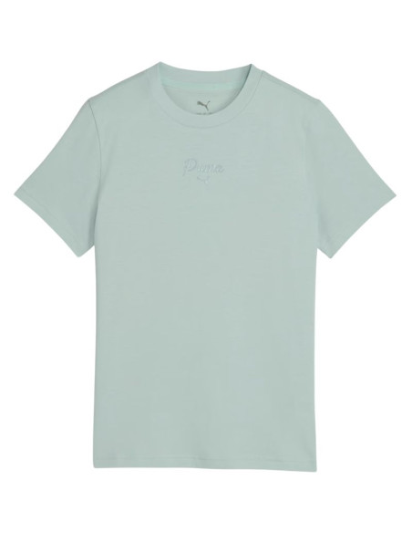 Koszulka dla dzieci puma ess script tee miętowa 692542 29