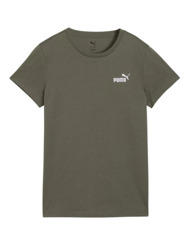 Koszulka damska puma ess small no.1 logo tee(s) khaki 682373 69