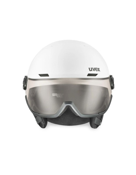 Kask narciarski uvex wanted visor pro v white matt