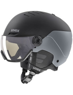 Kask narciarski uvex wanted visor pro v black matt