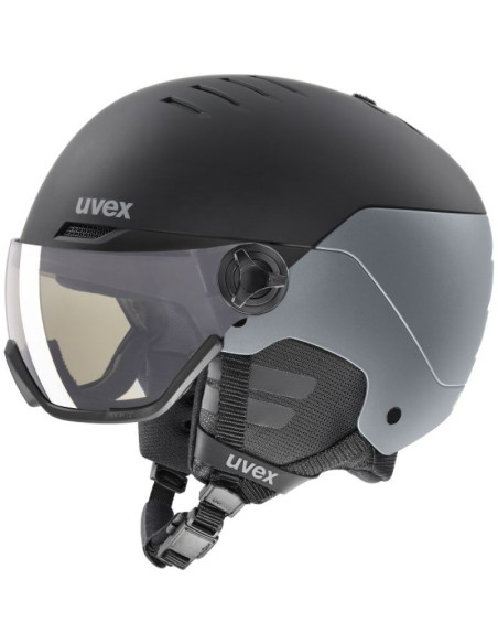 Kask narciarski uvex wanted visor pro v black matt