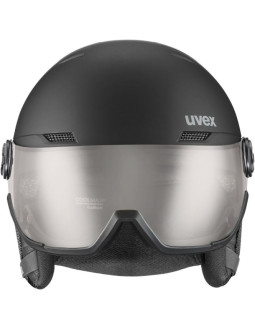 Kask narciarski uvex wanted visor pro v black matt 2