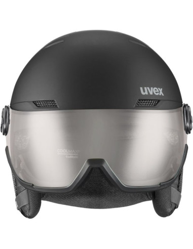 Kask narciarski uvex wanted visor pro v black matt