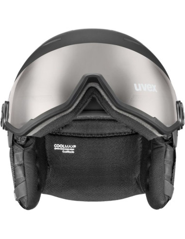 Kask narciarski uvex wanted visor pro v black matt