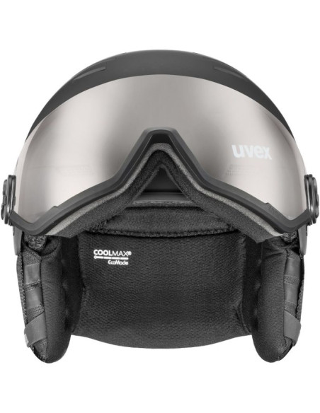 Kask narciarski uvex wanted visor pro v black matt