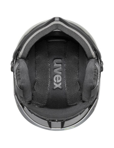 Kask narciarski uvex wanted visor pro v black matt