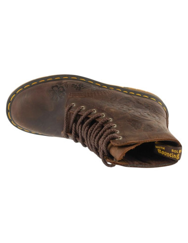 Dr. martens 1460 pascal emboss floral 8 eye boot dm43276200 brązowe 36
