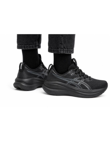 Buty do biegania męskie asics gel-nimbus 28 niskie przed kostkę czarne (1011c127-001)