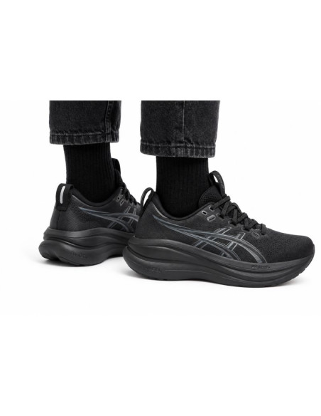 Buty do biegania męskie asics gel-nimbus 28 niskie przed kostkę czarne (1011c127-001)