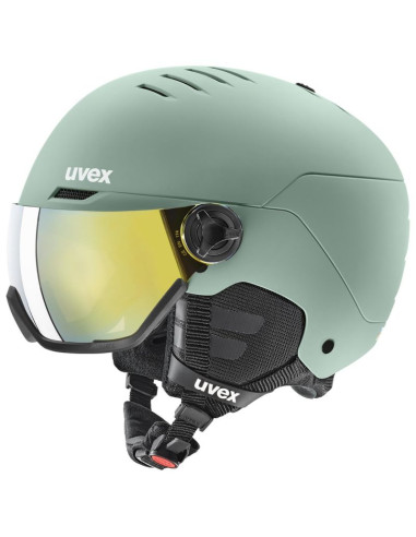 Kask narciarski uvex wanted visor 58-61cm l zielony