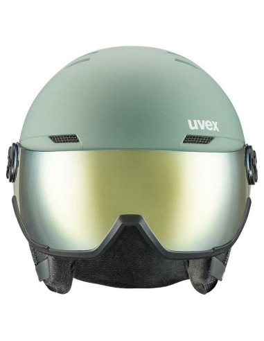 Kask narciarski uvex wanted visor 58-61cm l zielony