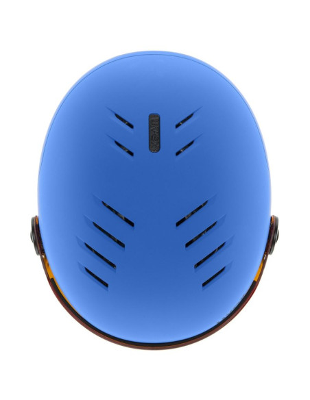 Kask narciarski dziecięcy uvex rocket jr. visor blue matt
